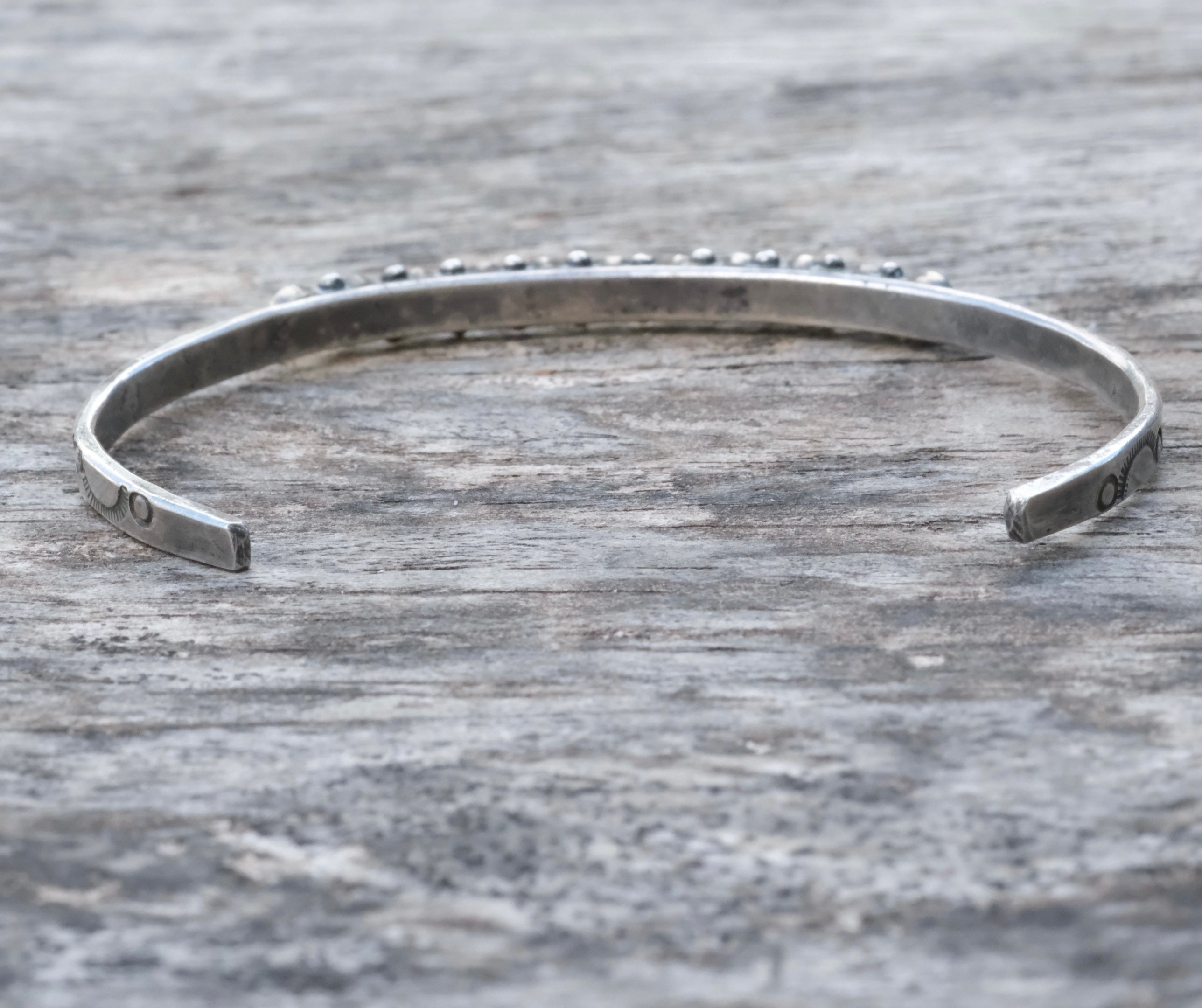 Vintage Sterling Snake Eye Turquoise Cuff Bracelet