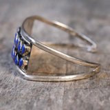 Vintage Sterling Lapis Cuff