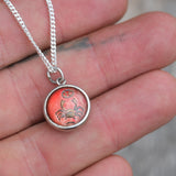 Vintage Sterling Cancer Zodiac Necklace