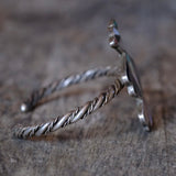 Vintage Sterling Inlaid Thunderbird Cuff Bracelet 6"