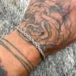 Vintage Sterling Woven Chain Bracelet