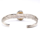 Vintage Sterling Turquoise Cuff Bracelet 7"