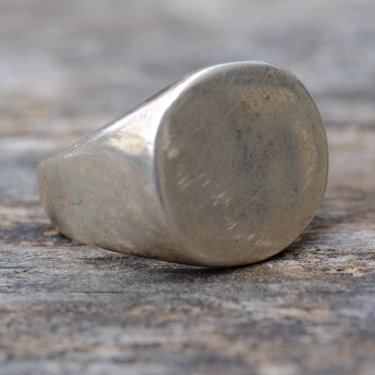 Vintage Sterling Silver Signet Ring 6.5