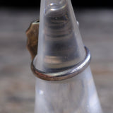 Vintage Sterling Mother Of Pearl Feather Ring 5.5