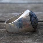 Vintage Sterling Sodalite Cab Ring 11.5