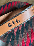 Vintage Hand Tooled Rockmount Ranch Brown Leather ‘GIL’ Studded Belt