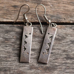 Vintage Sterling S Skeets Earrings