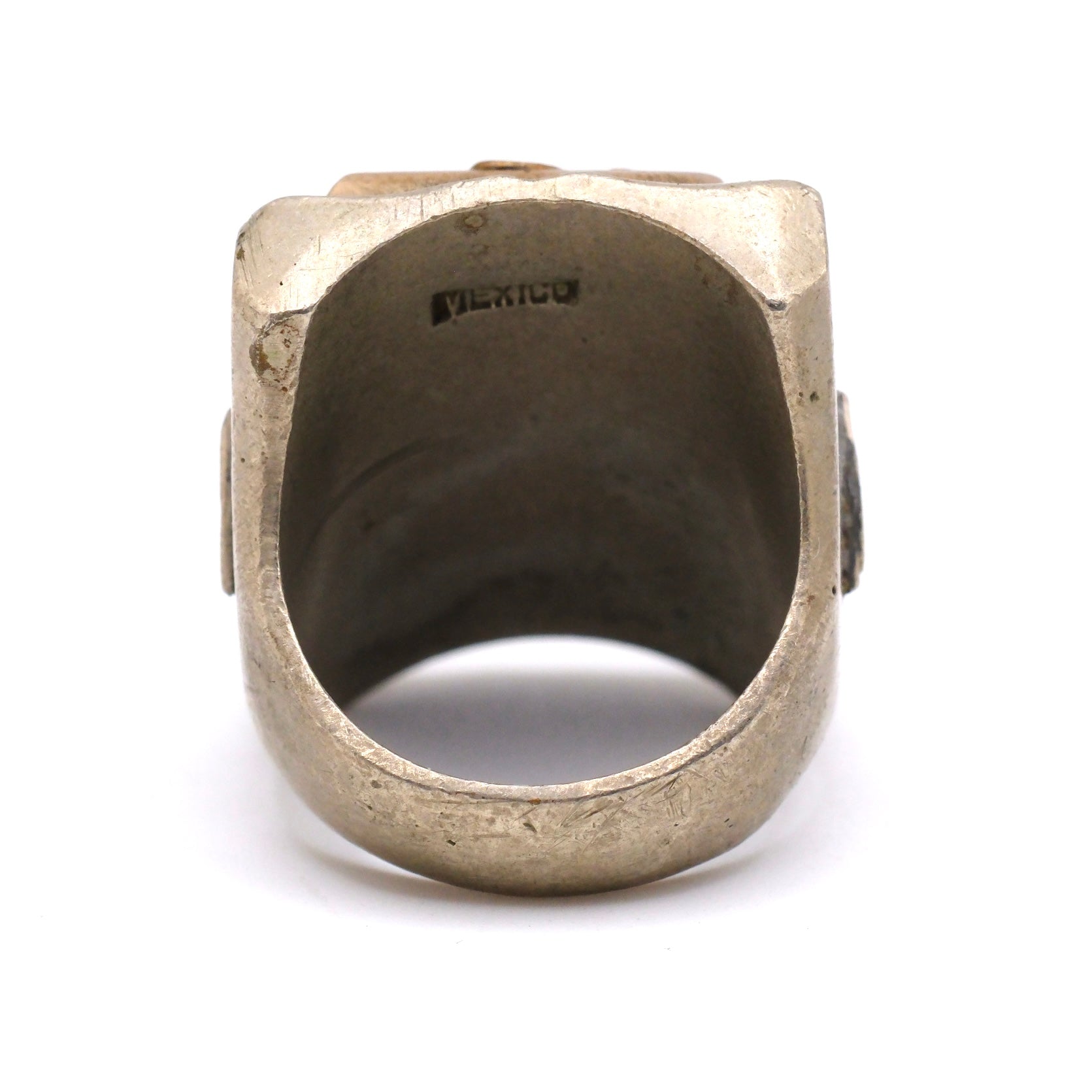 Vintage Mexican Biker Souvenir Ring 7.5