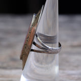 Vintage Sterling Mother Of Pearl Ring 6.5