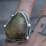 Vintage Sterling Turquoise Ring 5.75