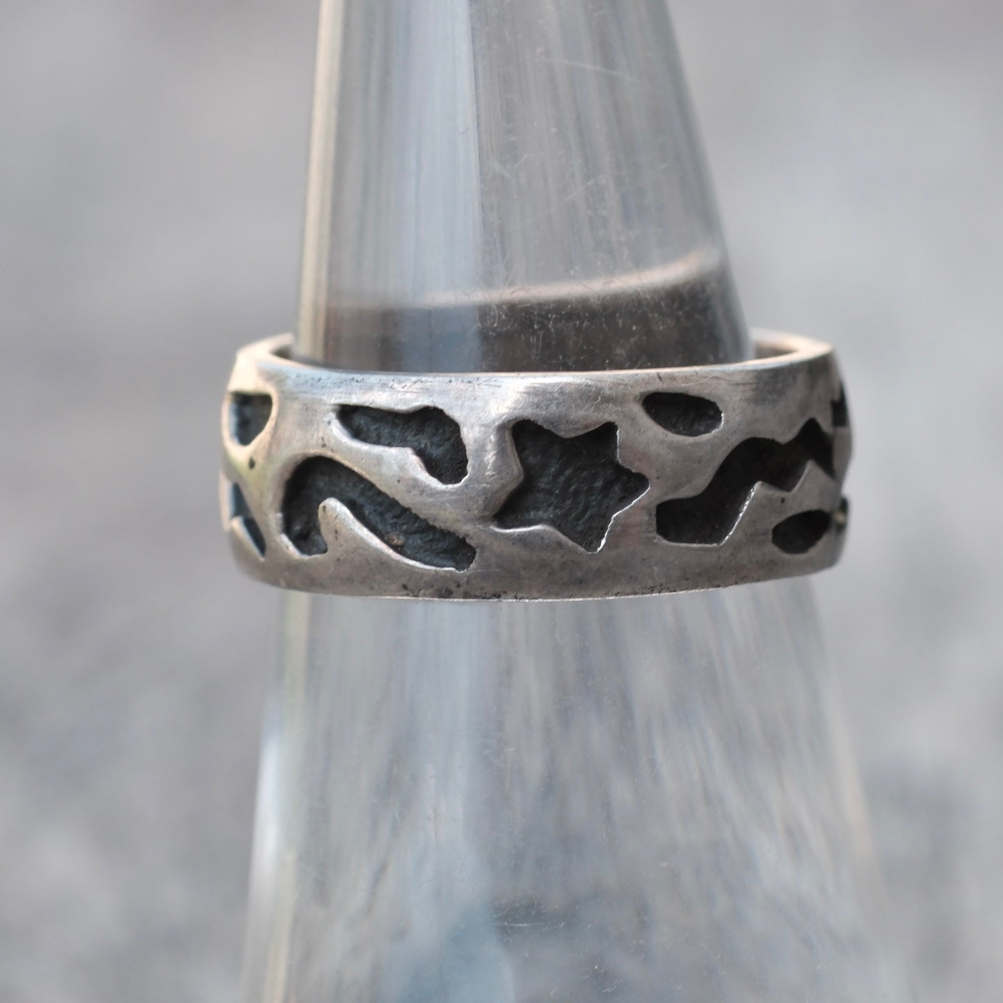 Vintage Sterling Stamped Star Ring 6.5