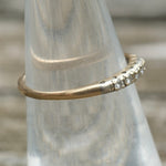 Vintage 14k Gold 5 Diamond Band 5.75