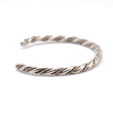 Vintage Sterling Silver Twisted Cuff Bracelet 6.25"