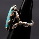 Vintage Sterling Turquoise Ring 6