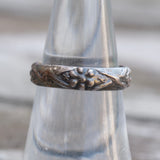 Vintage Sterling Floral Band 6