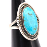 Vintage Sterling Turquoise Ring 6.5