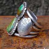 MASSIVE Vintage Sterling Royston Winged Cuff