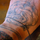 Vintage Sterling Silver Twisted Chain Bracelet 6.75"