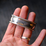 Vintage Sterling Silver Thick Cuff Bracelet