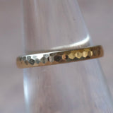 Vintage 14K Gold Faceted Band Ring 7