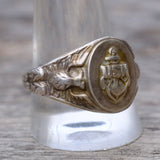 Vintage Sterling USN Signet Ring 12.75