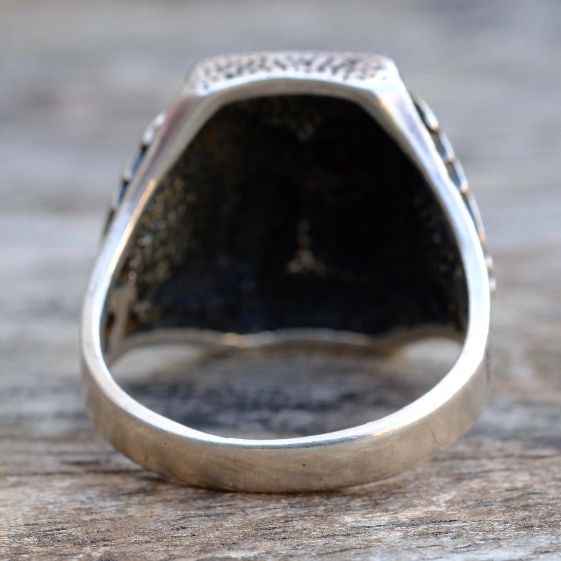 Vintage Sterling Silve Leaf Ring 12