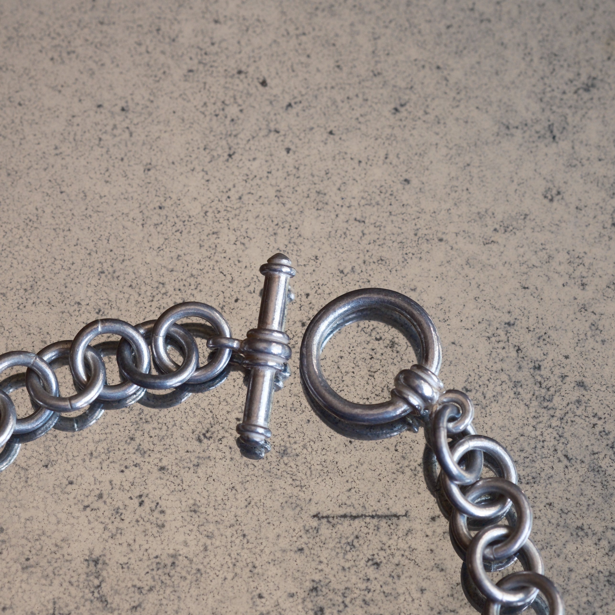 Heavy Vintage Sterling Silver Chain Necklace 18"
