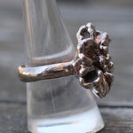 Vintage Sterling Silver Flower Ring 8.75