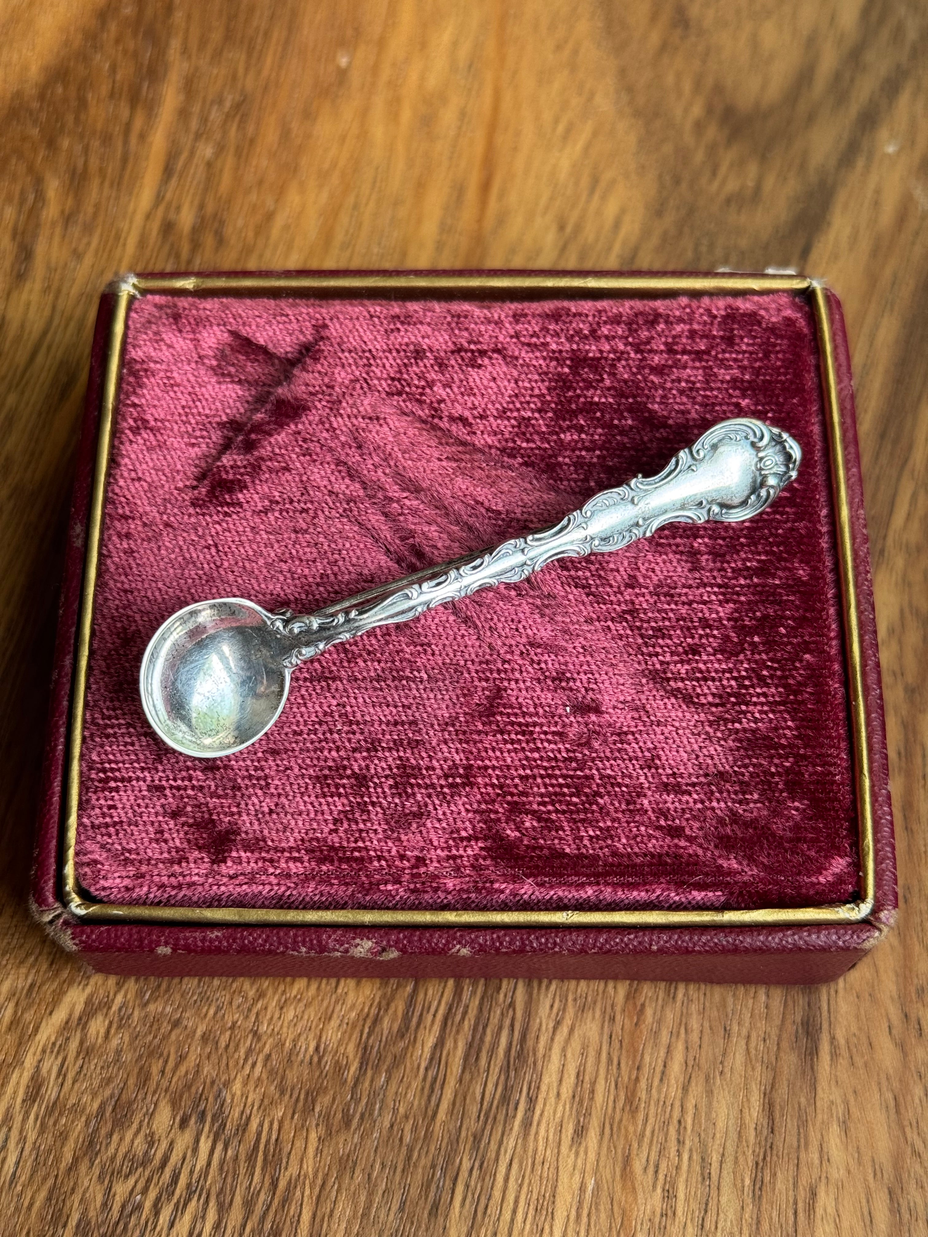 Vintage Sterling Silver Filigree Spoon Pin