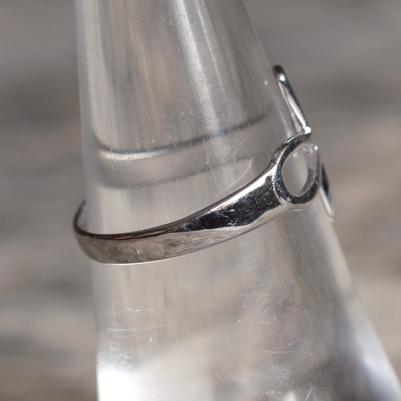 Vintage Sterling Silver Ankh Ring 6.75