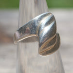 Vintage Sterling Silver Modernist Ring 5