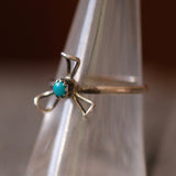 Vintage Sterling Turquoise Ring 7.5