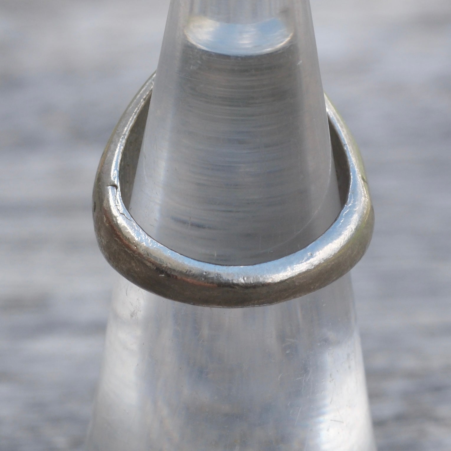 Vintage Pewter Sweet Leaf Ring 5