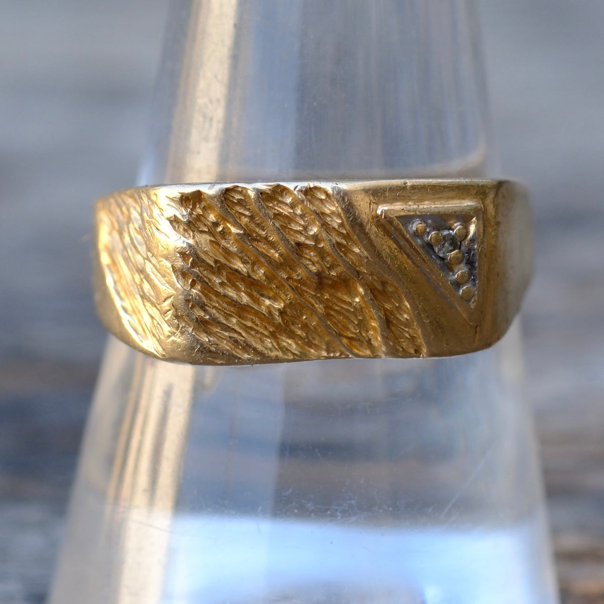 Vintage 14K Gold Signet Ring 9.5