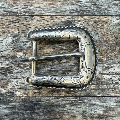 Vintage John McCabe Floral Ladies Belt Buckle 1