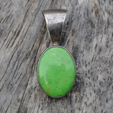 VintageSterling Turquoise Pendant