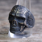 Vintage Sterling Skull Ring 13