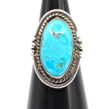 Vintage Sterling Turquoise Ring 6.5