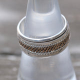 Vintage Sterling Silver Braided Band 7.5