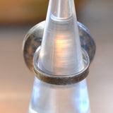 Vintage Sterling Turquoise Chain Ring 5.75