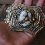 Vintage  Horse Belt Buckle