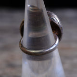 Vintage Sterling Turquoise Feather Ring 5.25