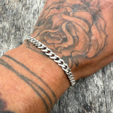 Vintage Sterling Curb Link Chain Bracelet
