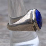Vintage Sterling Lapis Ring 9.25
