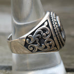 Vintage Sterling Silver Eagle Signet Ring 10