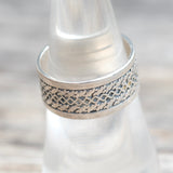 Vintage Sterling Silver Braided Band 7.5