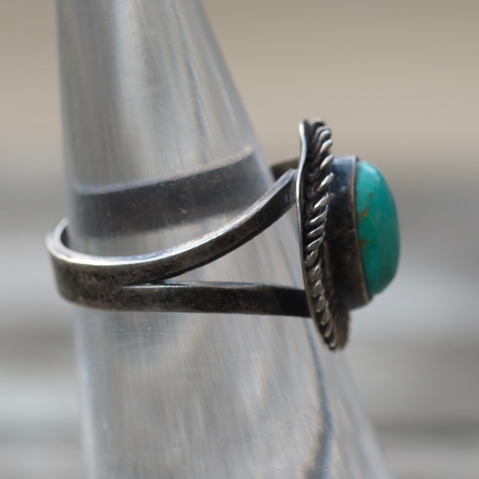 Vintage Sterling Turquoise Ring 5
