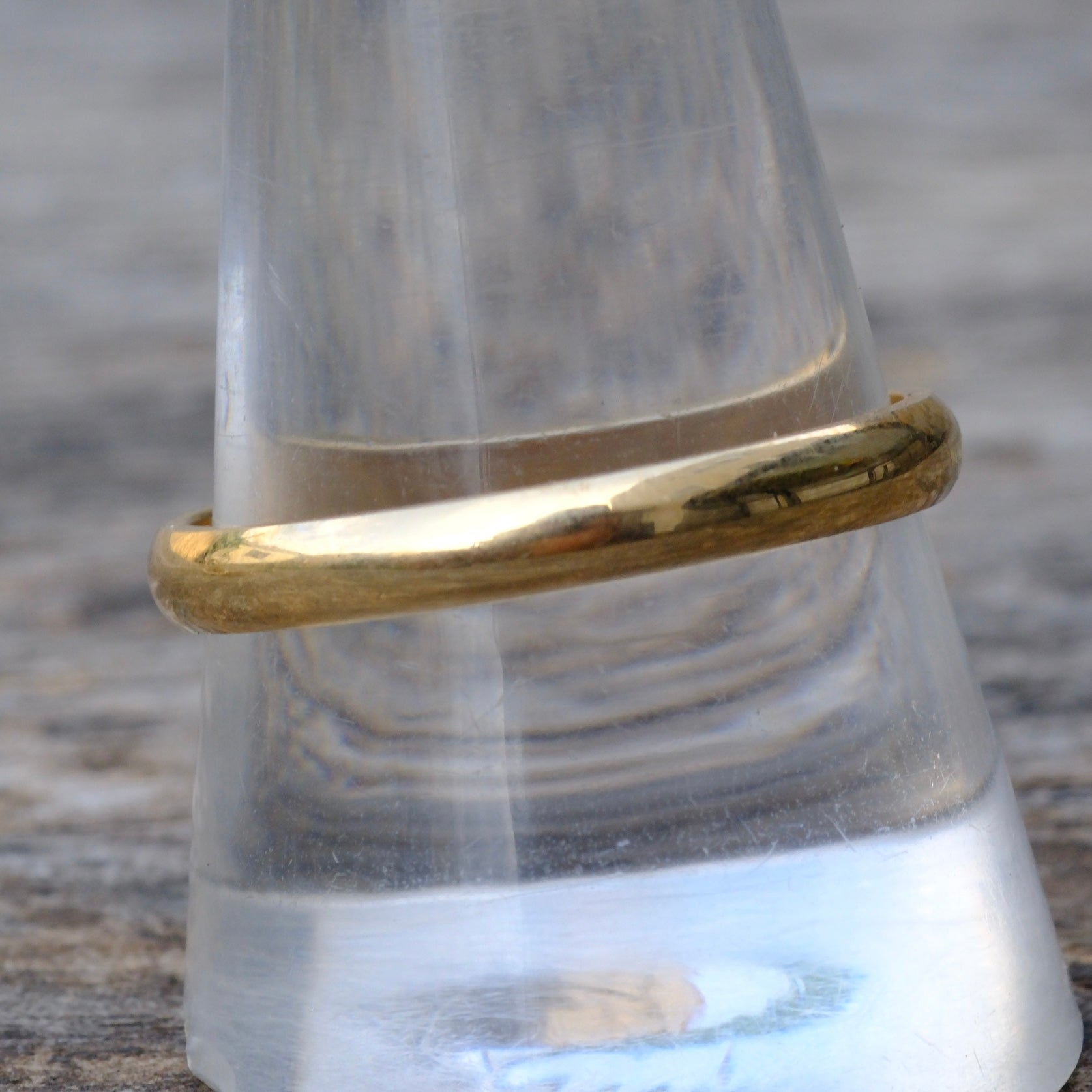 Vintage 14K Gold Band Ring 10.75