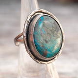 Vintage Sterling Turquoise Ring 5.5