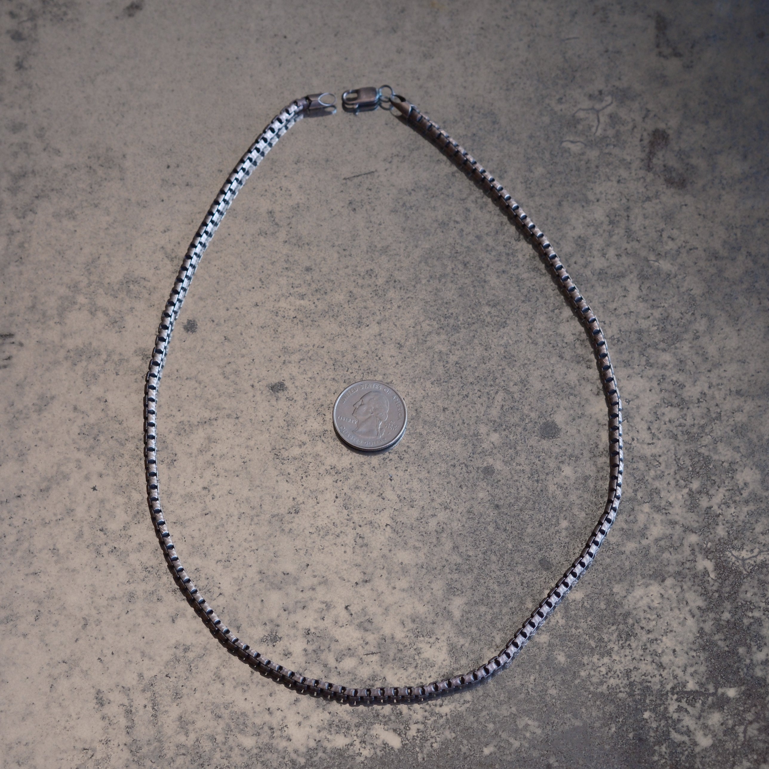 Vintage Sterling Silver Fancy Link Chain Necklace 23.5"